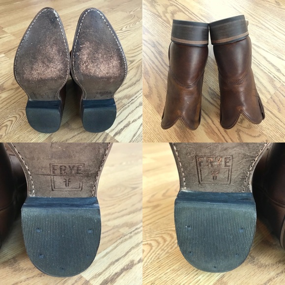 EUC FRYE Stitched Billy Short Cowboy Bootie 5.5 - Picture 5 of 8